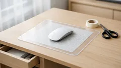 クリアファイルでマウスパッドを代用する方法、紙を挟むだけで操作が安定