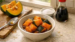 ほっくり甘い「基本のかぼちゃの煮物」—砂糖を先に入れて味しみよく