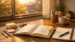 余った付箋がしおりに変身 1分でできるポケットしおりの折り方