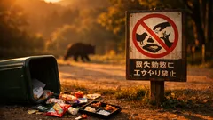 クマ出没を増やすのは「ひと口」だった？餌づけが招くリスクとやめ方