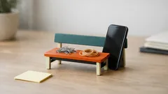 100均のミニチュアベンチがデスク整理に効く、110円でできる活用法3選