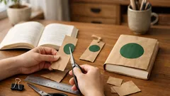 スタバの紙袋が捨てられない人へ、1枚で作る簡単ブックカバーとしおり